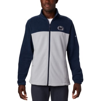 Columbia Collegiate Flanker III Fleece - Penn State, Chamarras Azul Marino Grises Para Hombre | 2089